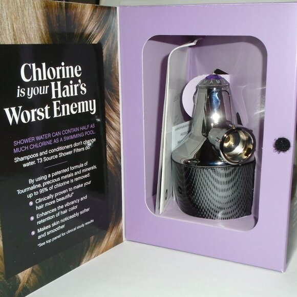 T3 Source ShowerHead + Filter Pure Water for Beautiful Hair NEW In Box 73301 - Picture 2 of 5